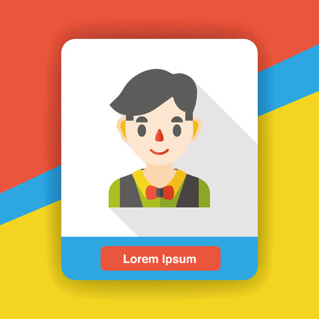 Casino Dealer flat iconのイラスト素材