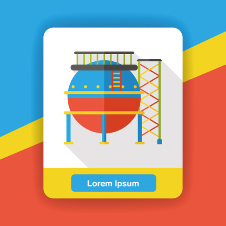 water reservoir flat iconのイラスト素材