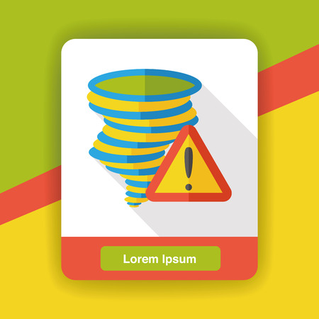 weather tornado flat iconのイラスト素材