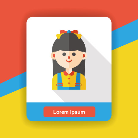 occupation character flat iconのイラスト素材