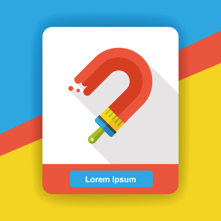 paint brush flat iconのイラスト素材