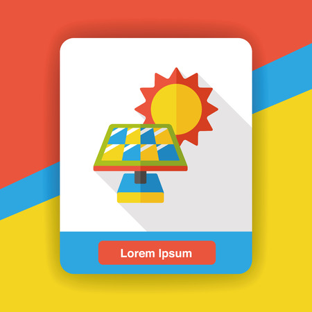 solar panels flat iconのイラスト素材