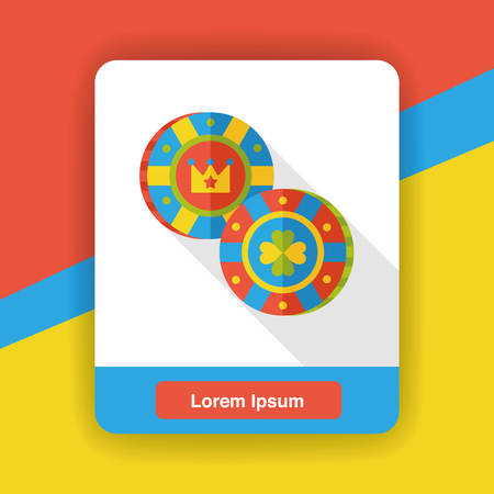 casino money flat iconのイラスト素材