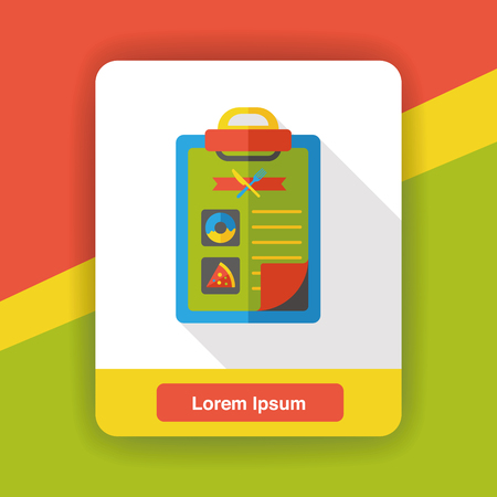 restaurant menu flat iconのイラスト素材