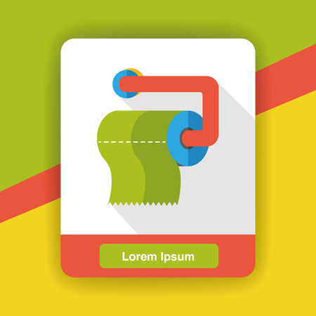 tissue papper flat iconのイラスト素材