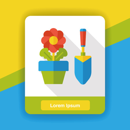 garden plant flat iconのイラスト素材