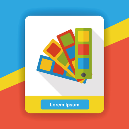 color card flat iconのイラスト素材