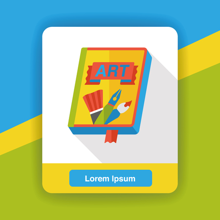 art book flat iconのイラスト素材