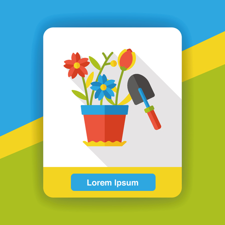 garden plant flat iconのイラスト素材