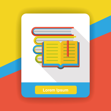 book reading flat iconのイラスト素材