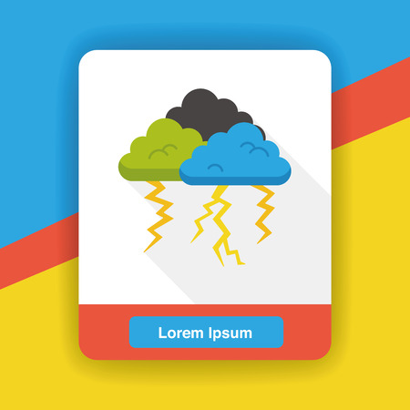 weather raining flat iconのイラスト素材