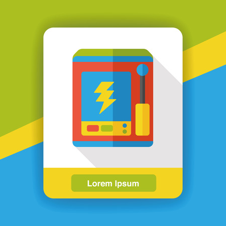 charging station flat iconのイラスト素材