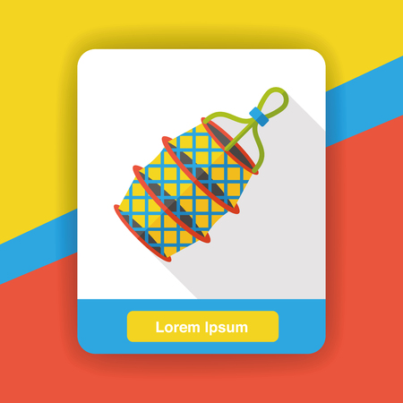 fishing net flat iconのイラスト素材