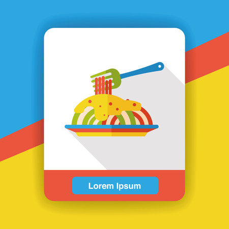 food noodle flat iconのイラスト素材