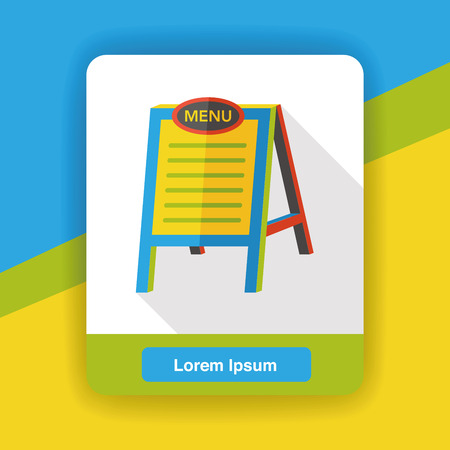 restaurant menu flat iconのイラスト素材