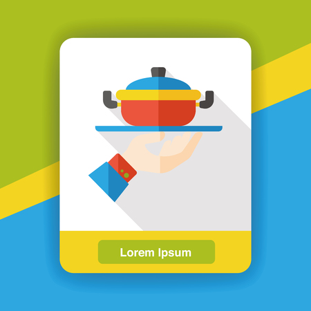 restaurant soup flat iconのイラスト素材