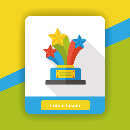 award trophy medal flat iconのイラスト素材