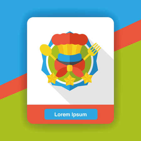 restaurant sign flat iconのイラスト素材