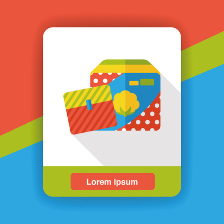 box of female Tampons flat iconのイラスト素材