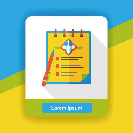 restaurant menu flat iconのイラスト素材