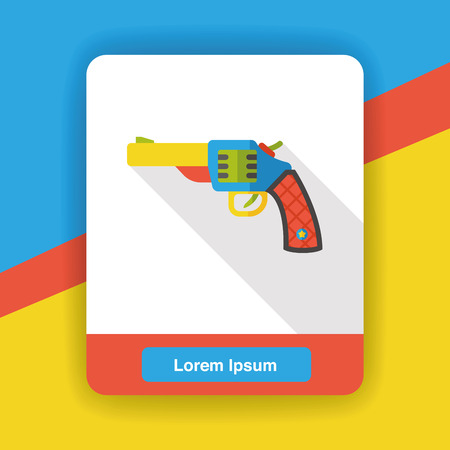 weapon gun flat iconのイラスト素材