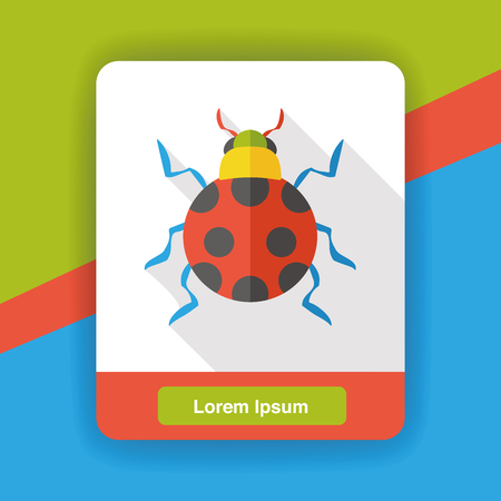 insect bug flat iconのイラスト素材