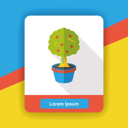 gardening plant flat iconのイラスト素材