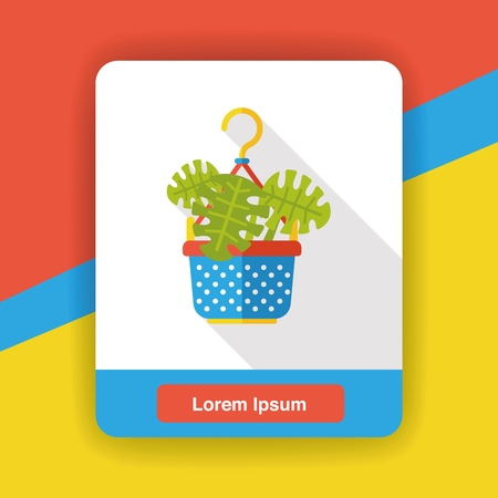 gardening plant flat iconのイラスト素材