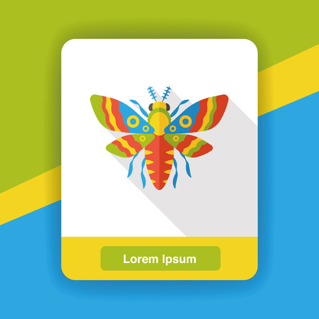 insect bug flat iconのイラスト素材