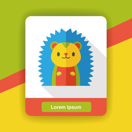 zoo animal flat iconのイラスト素材