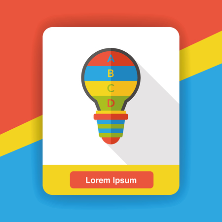 Business Graphics flat iconのイラスト素材