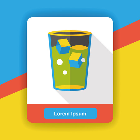 drink beverage flat iconのイラスト素材