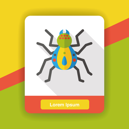 insect bug flat iconのイラスト素材