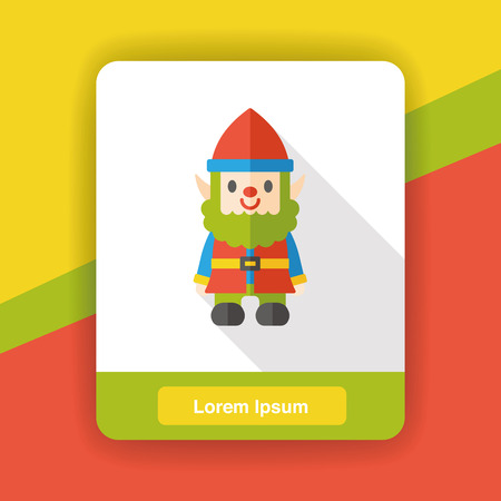 cute elf flat iconのイラスト素材