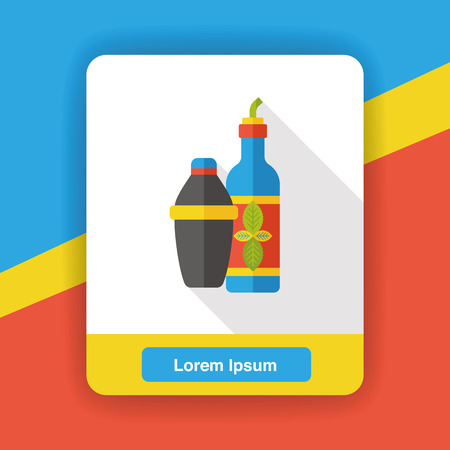 drink beverage flat iconのイラスト素材
