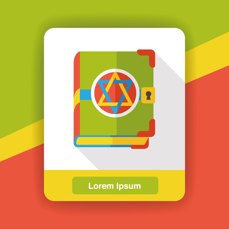 magic book flat iconのイラスト素材