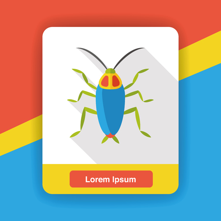 insect bug flat iconのイラスト素材