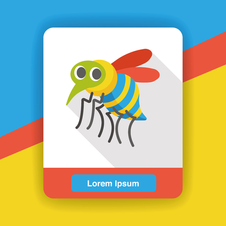 insect bug flat iconのイラスト素材