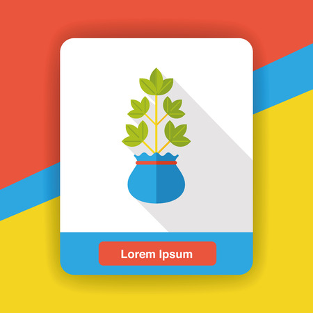 gardening plant flat iconのイラスト素材