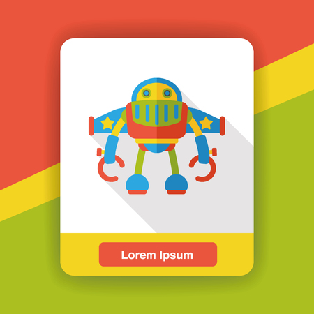 machine robot flat iconのイラスト素材