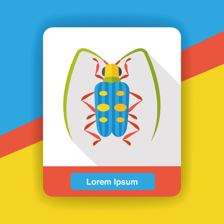 insect bug flat iconのイラスト素材