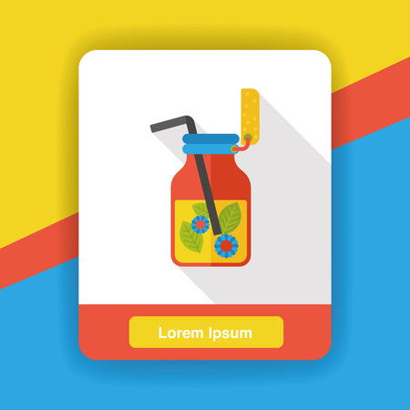 drink beverage flat iconのイラスト素材