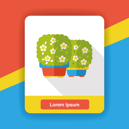 gardening plant flat iconのイラスト素材