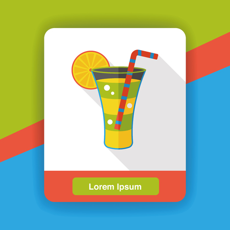 drink beverage flat iconのイラスト素材