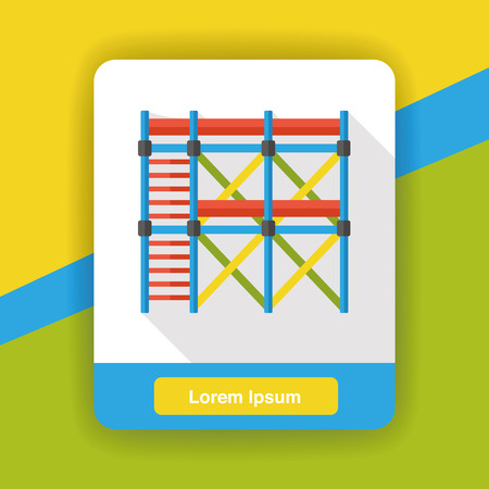stairs ladder flat iconのイラスト素材
