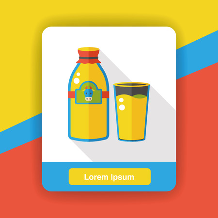 drink beverage flat iconのイラスト素材