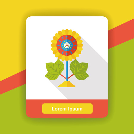 gardening flower flat iconのイラスト素材