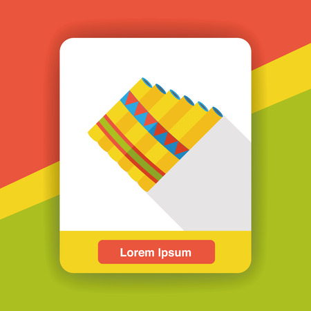 flute music instrument flat iconのイラスト素材