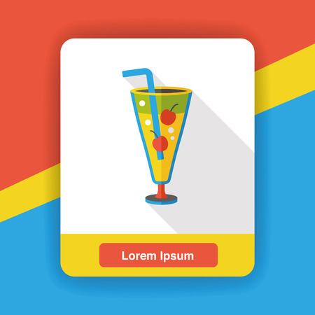 drink beverage flat iconのイラスト素材