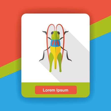 insect bug flat iconのイラスト素材